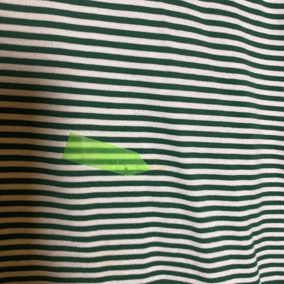 Clubhouse Collection Masters Green Stripe Golf Polo Shirt Mens Large Logo Preppy - Picture 7 of 8